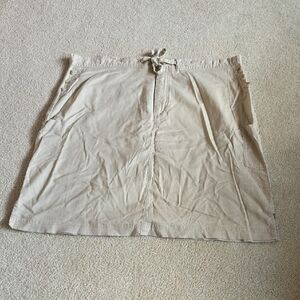 Columbia Beige Drawstring Midi Skirt